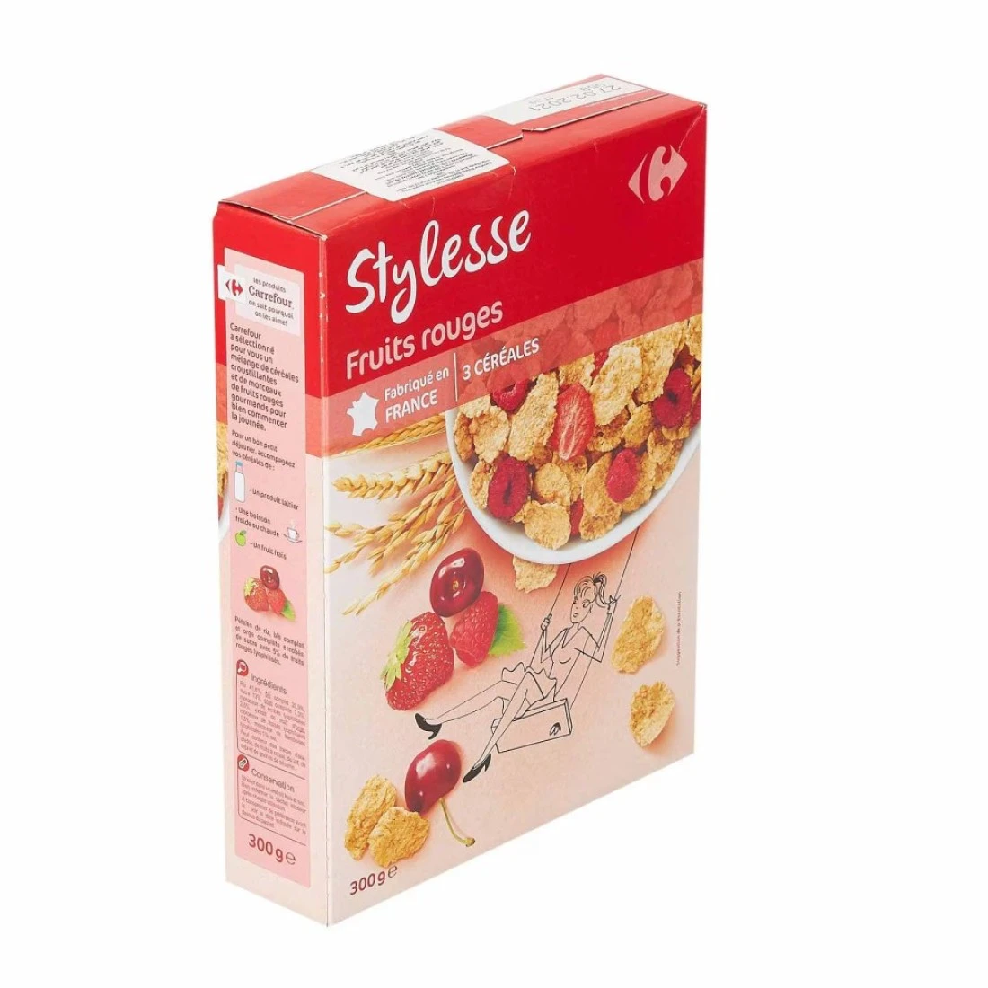 كارفور سينسيشن ستايلس حبوب الفواكه الحمراء 300 غرام