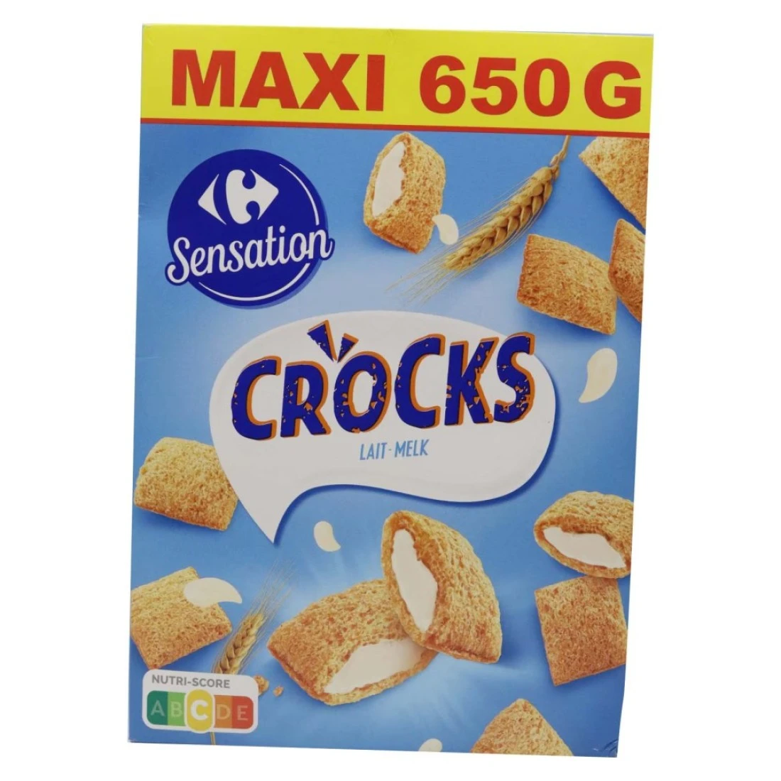 Carrefour Sensation Milk Crocks Breakfast Cereal 650g