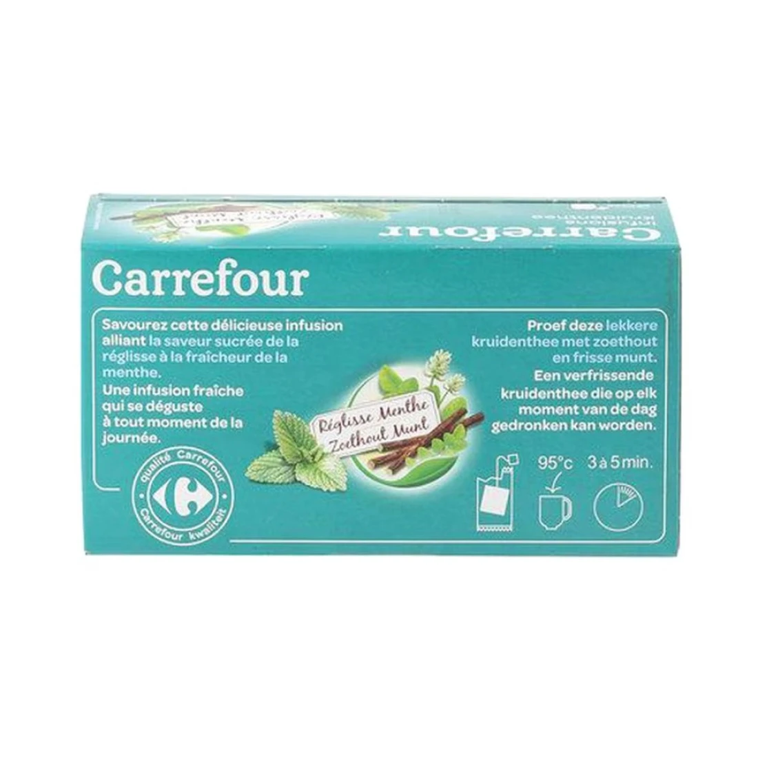 كارفور عرق السوس بالنعناع العشبية 25 كيس شاي