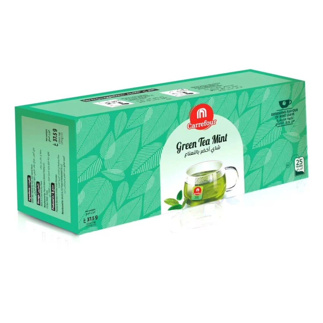 Carrefour Green Tea Mint 25 Tea Bags
