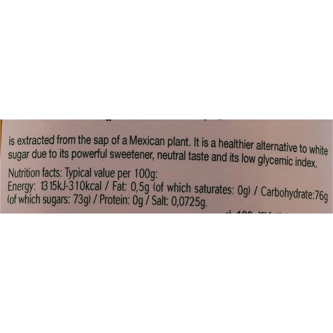 Sunny Bio Organic Agave Syrup 500g