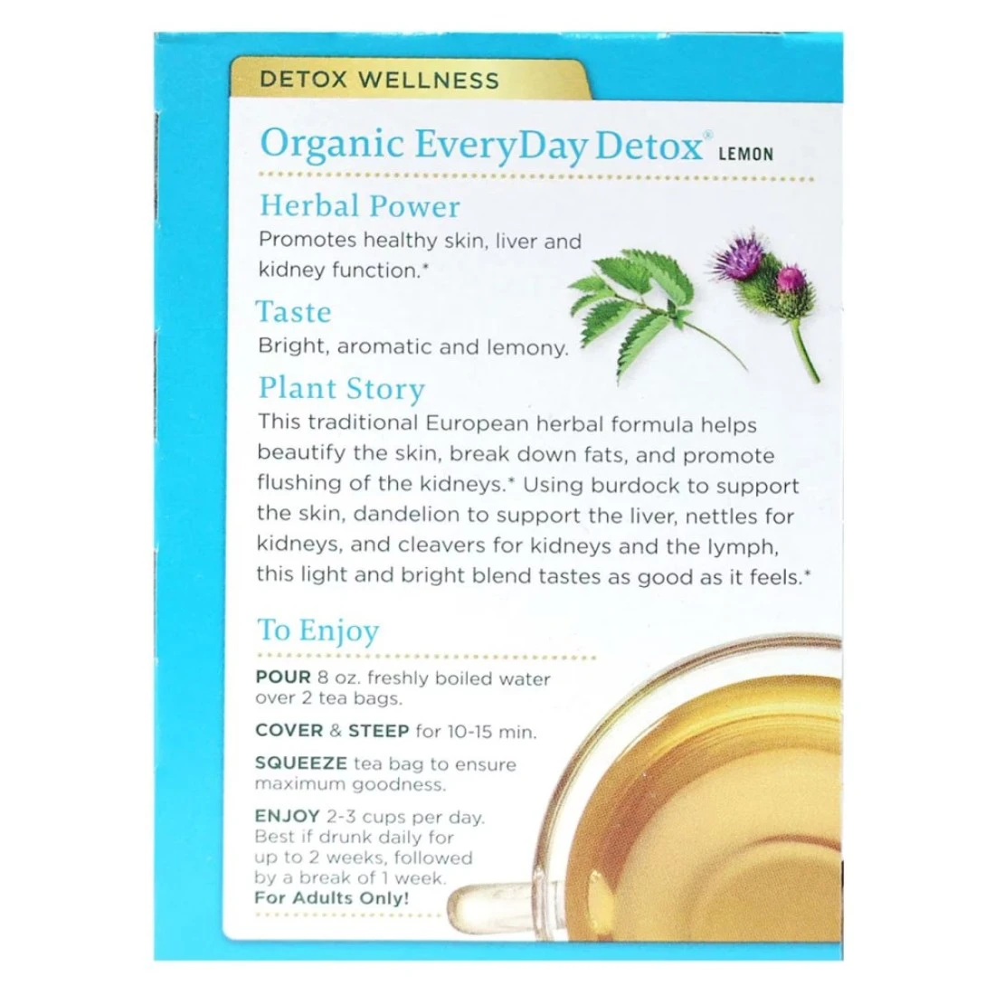 Traditional Medicinals Everyday Detox Lemon Tea 24g
