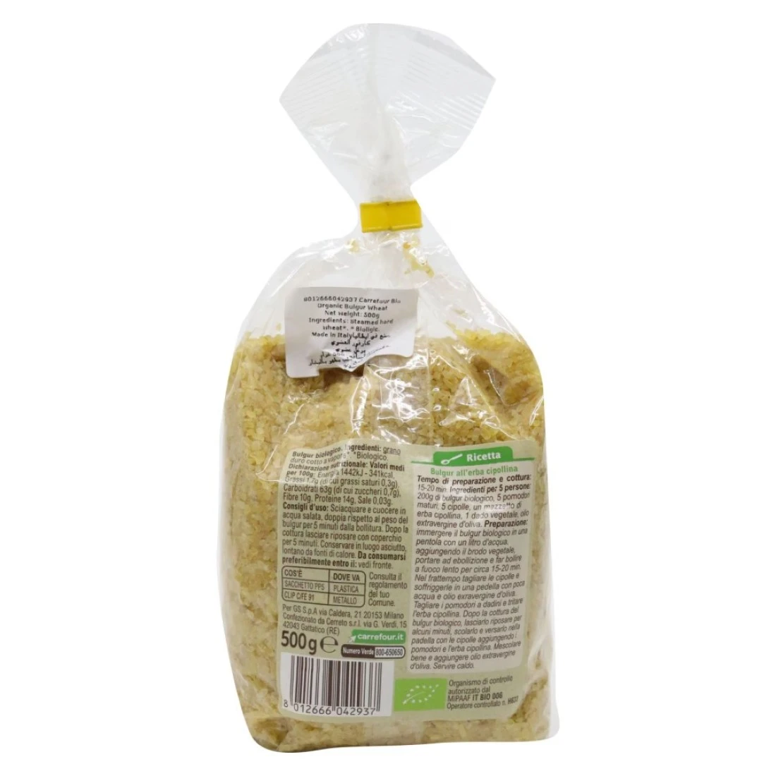 Carrefour Bio Organic Bulgur Wheat 500g