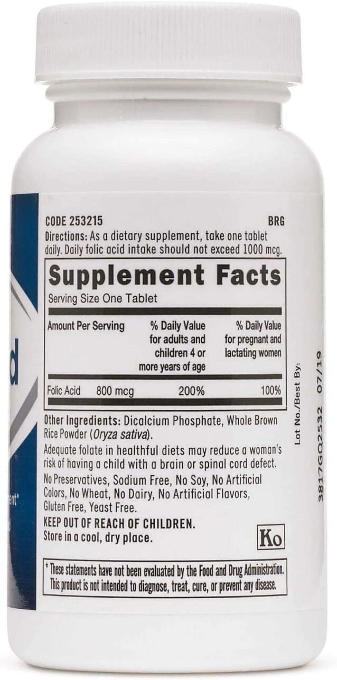 GNC FOLIC ACID 800 MCG