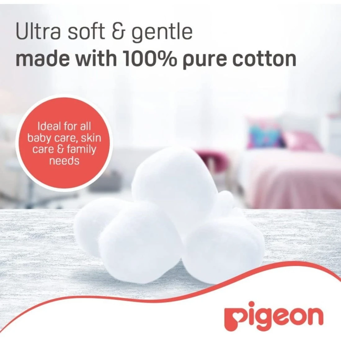 Pigeon Cotton Balls 10849 White 100 PCS