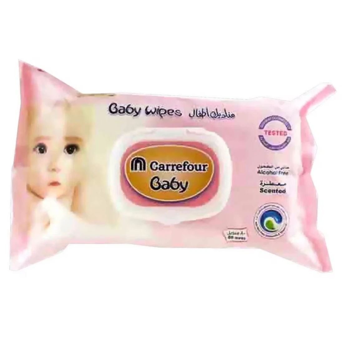 Carrefour Alcohol Free Scented Baby 80 Wipes