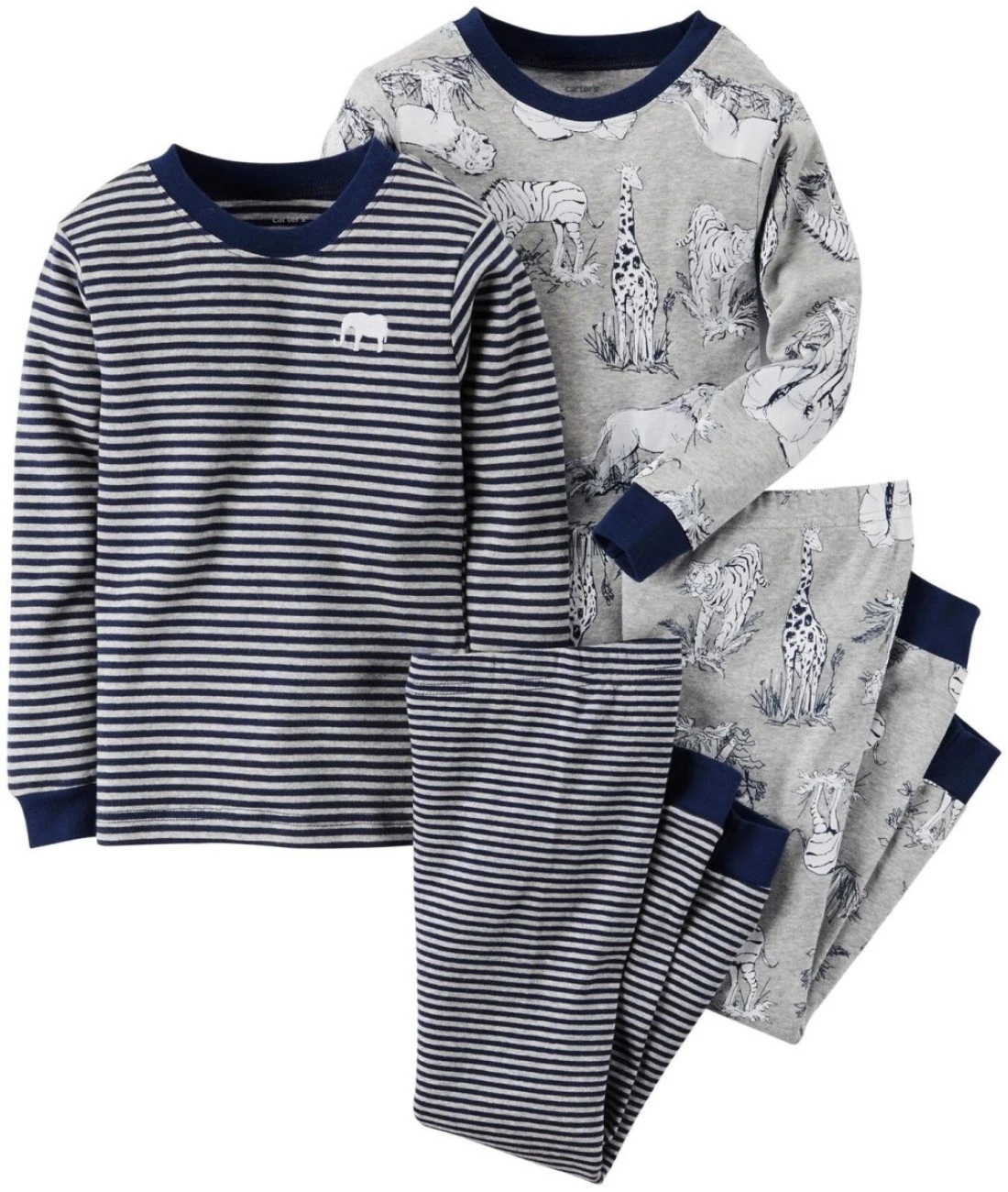 Carter&#39;s Baby Boys&#39; 4 Piece PJ Set - Safari - 6 Months