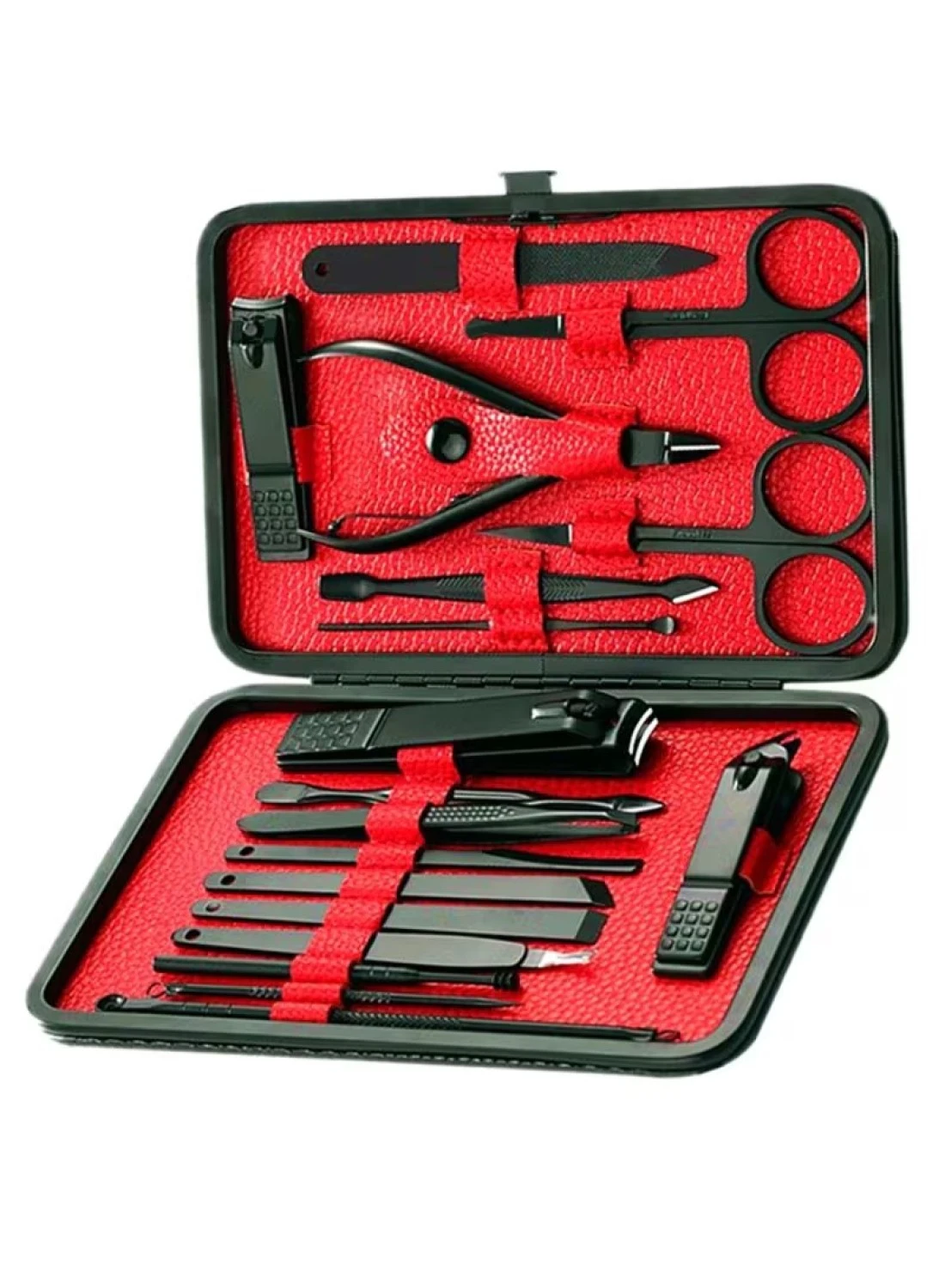 Generic - 18-Piece Grooming Kit With Travel Case Multicolour