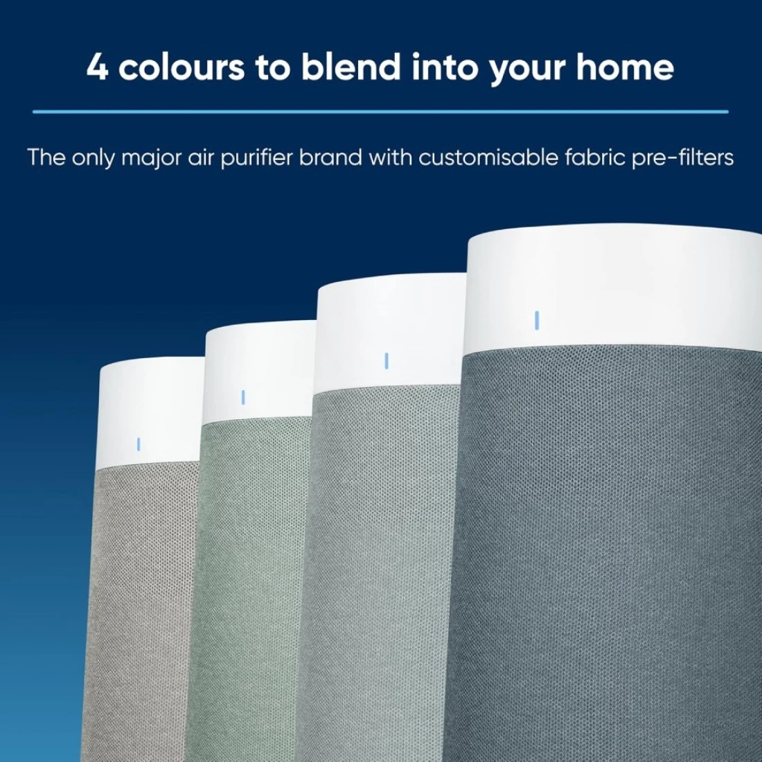 Blueair Genuine Prefilter Fabric Cover For Blue Max 3350I Air Purifier In Seabed Blue