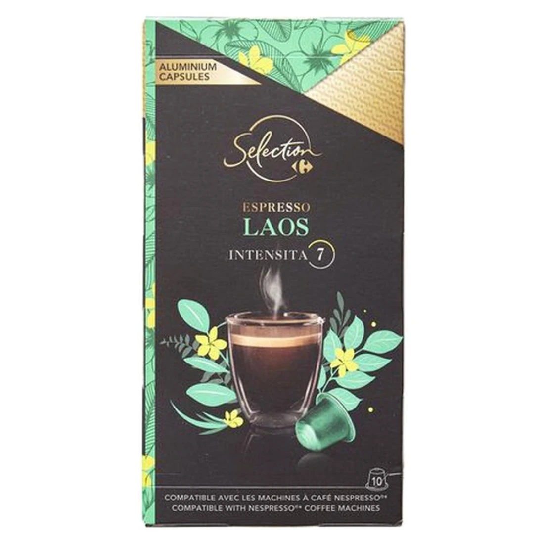 كارفور سيليكشن إسبريسو لاوس قهوة بتركيز 7 10 كبسولات