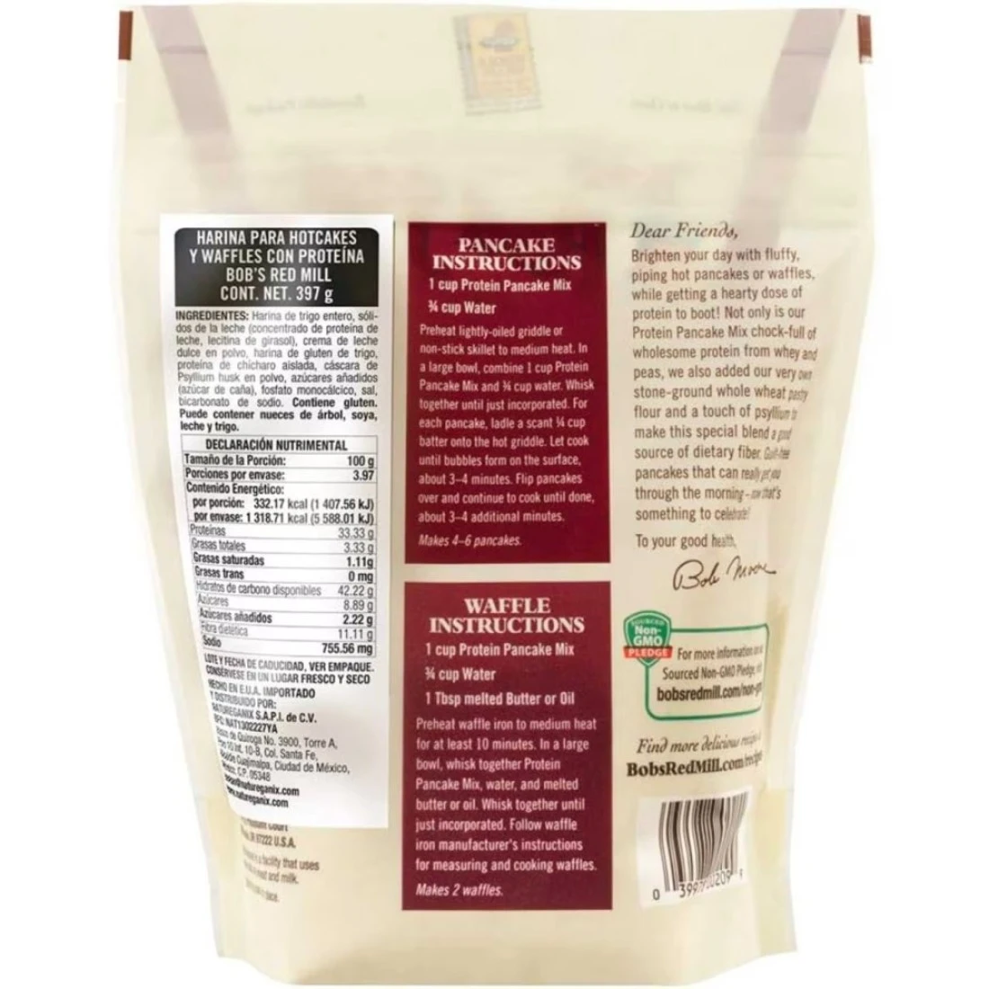 Bob&#39;s Red Mill Protein Pancake &amp; Waffle Mix 397g