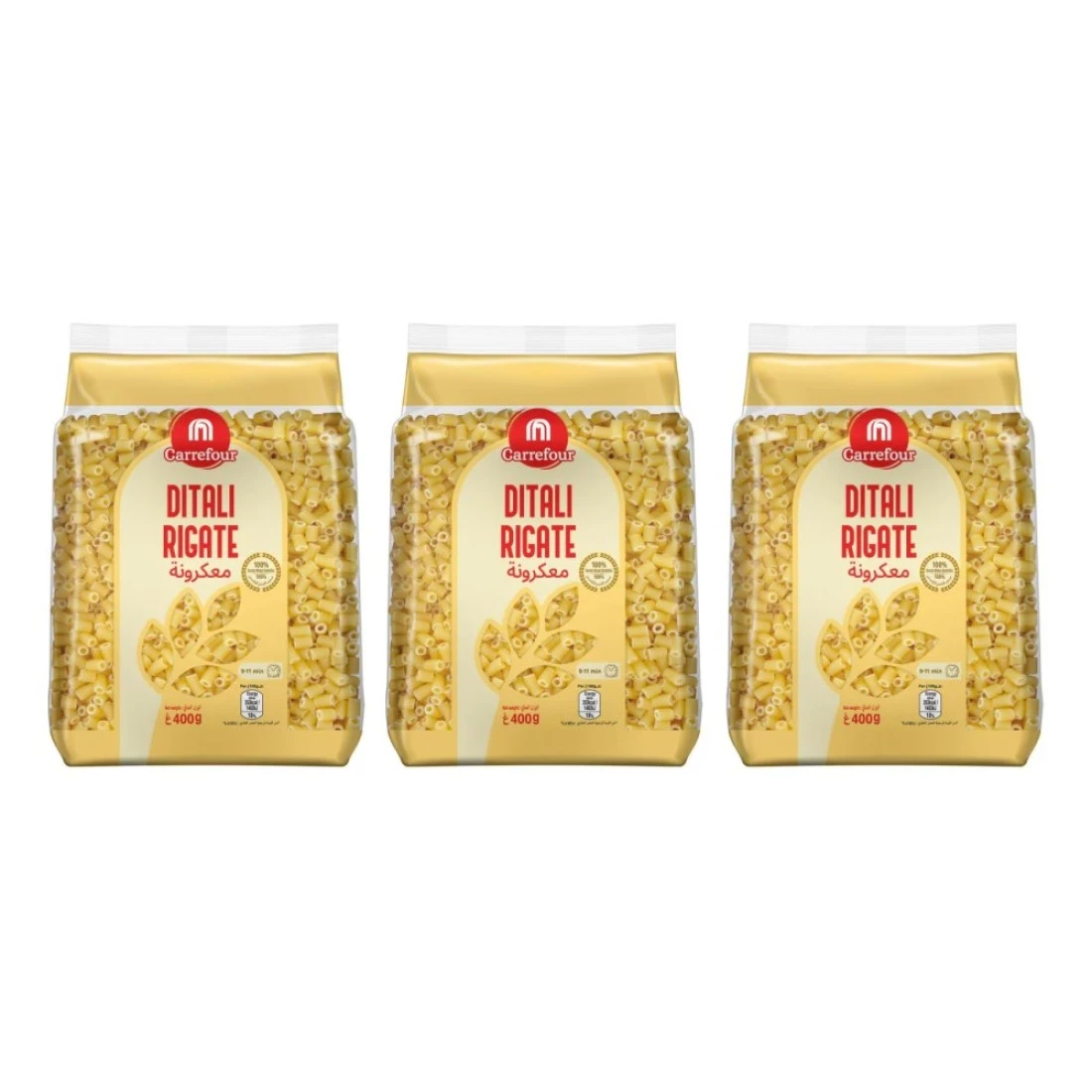 Carrefour Ditali Rigati 400g Pack of 3