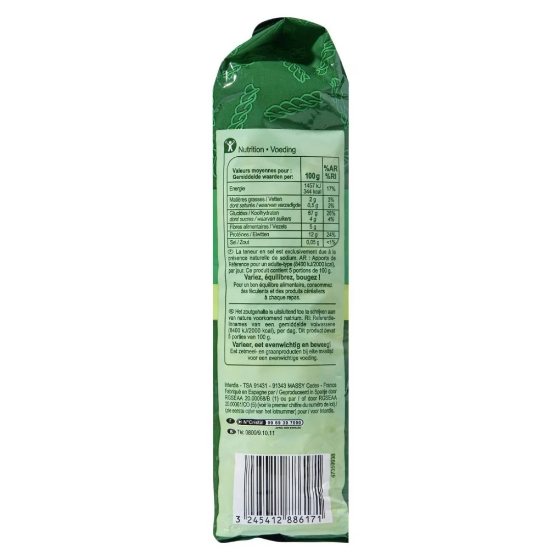 Carrefour 3 Colours Fussili Pasta 500g