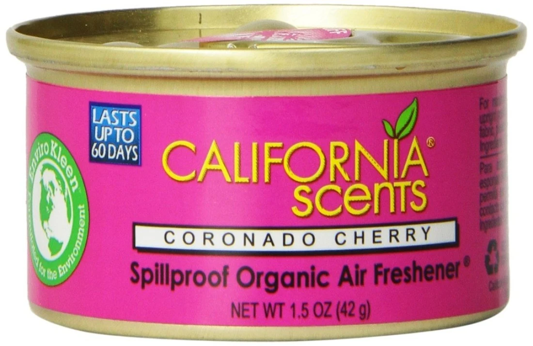 California Scents Spillproof Organic Air Freshener Coronado Cherry 15 Ounce Canister Pack of 4