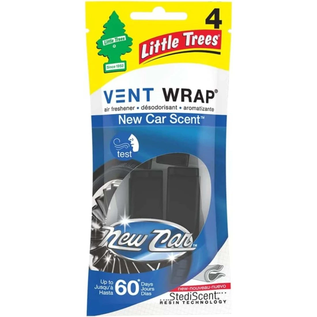 Little Trees Vent Wrap Car Air Freshener Summer Linen Black