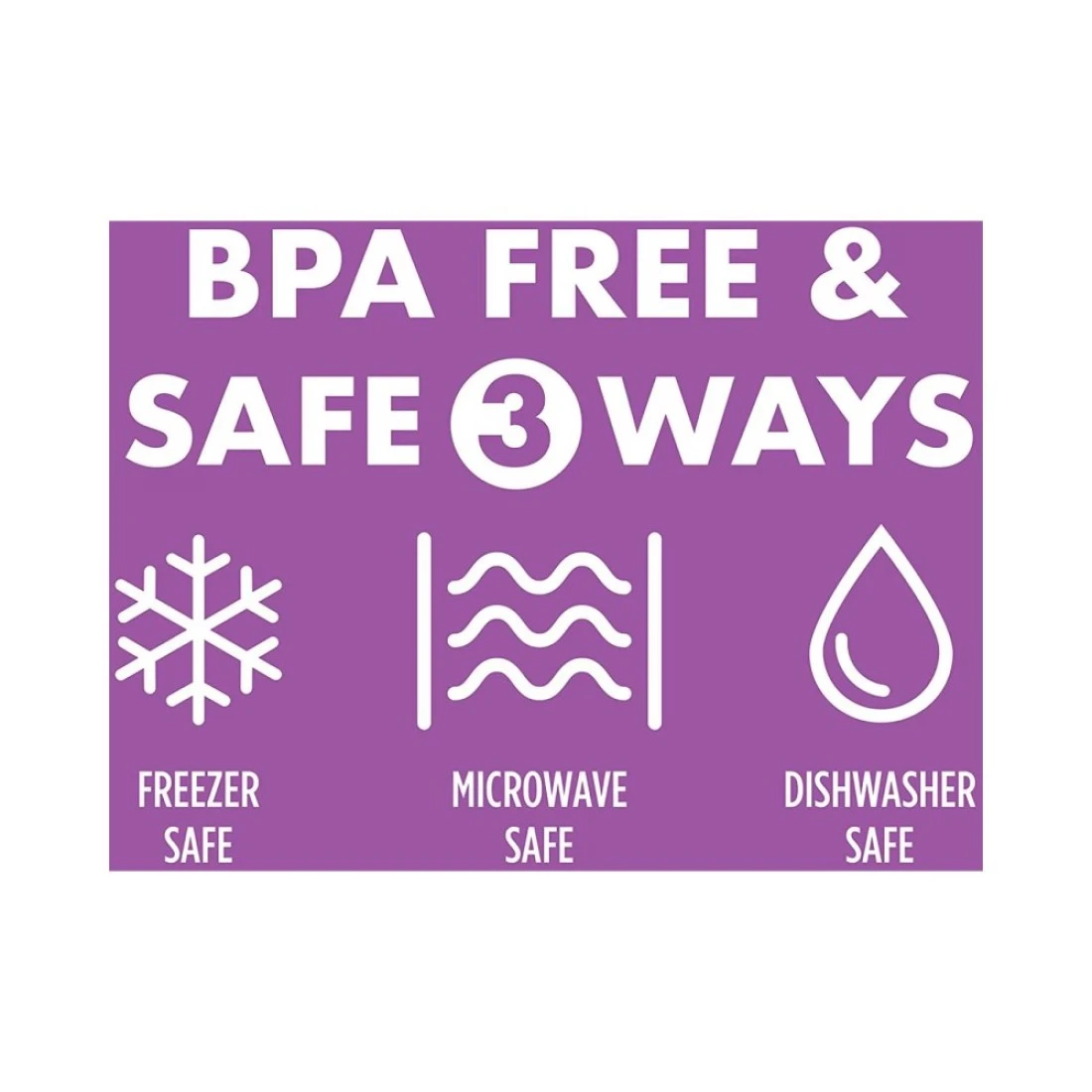 Lock &amp; LockClassic Plastic Rectangular Food Container Clear/Blue 360ml