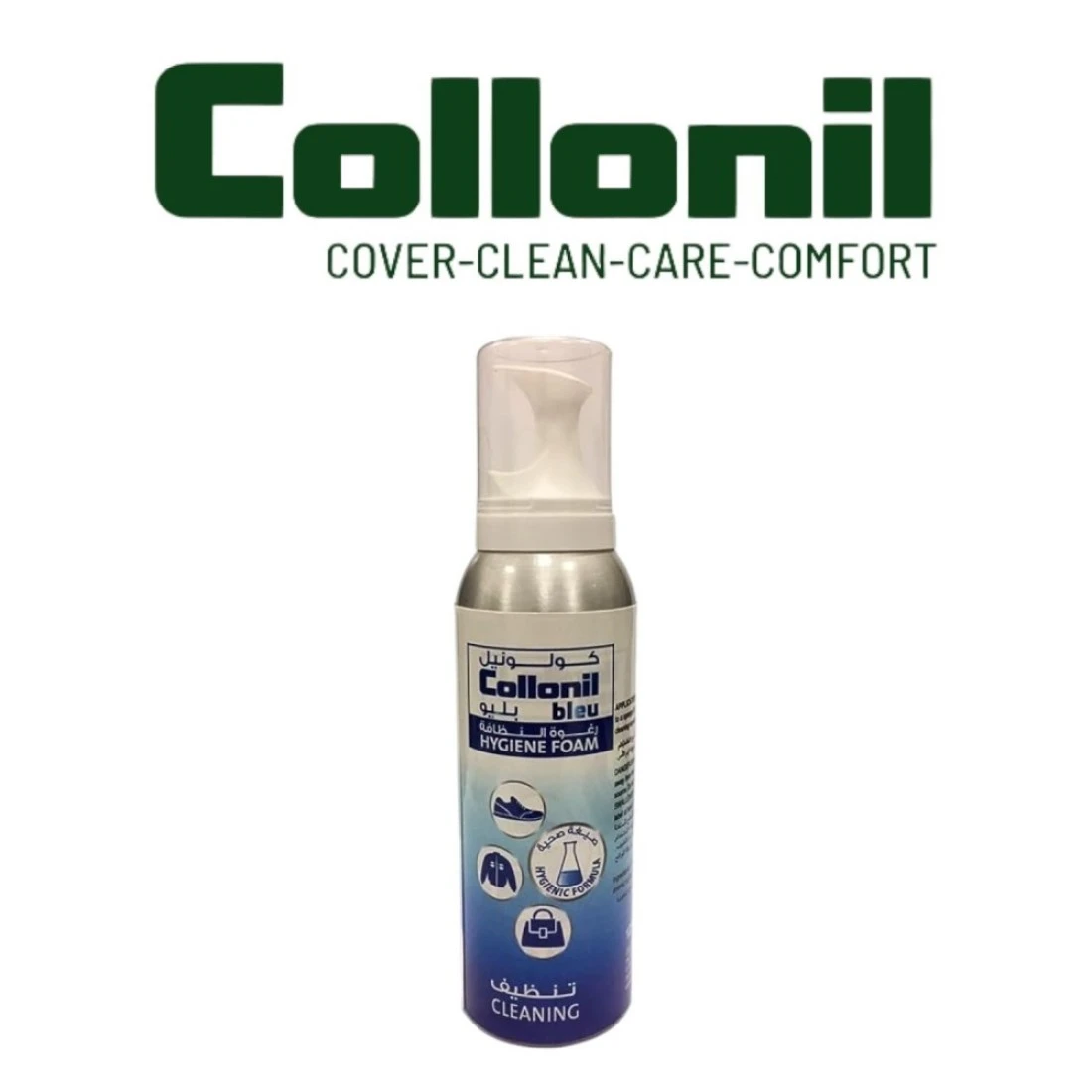 Collonil Bleu Hygiene Foam &ndash; Deep-Cleaning Foam for Leather &amp; Textiles, 125ml