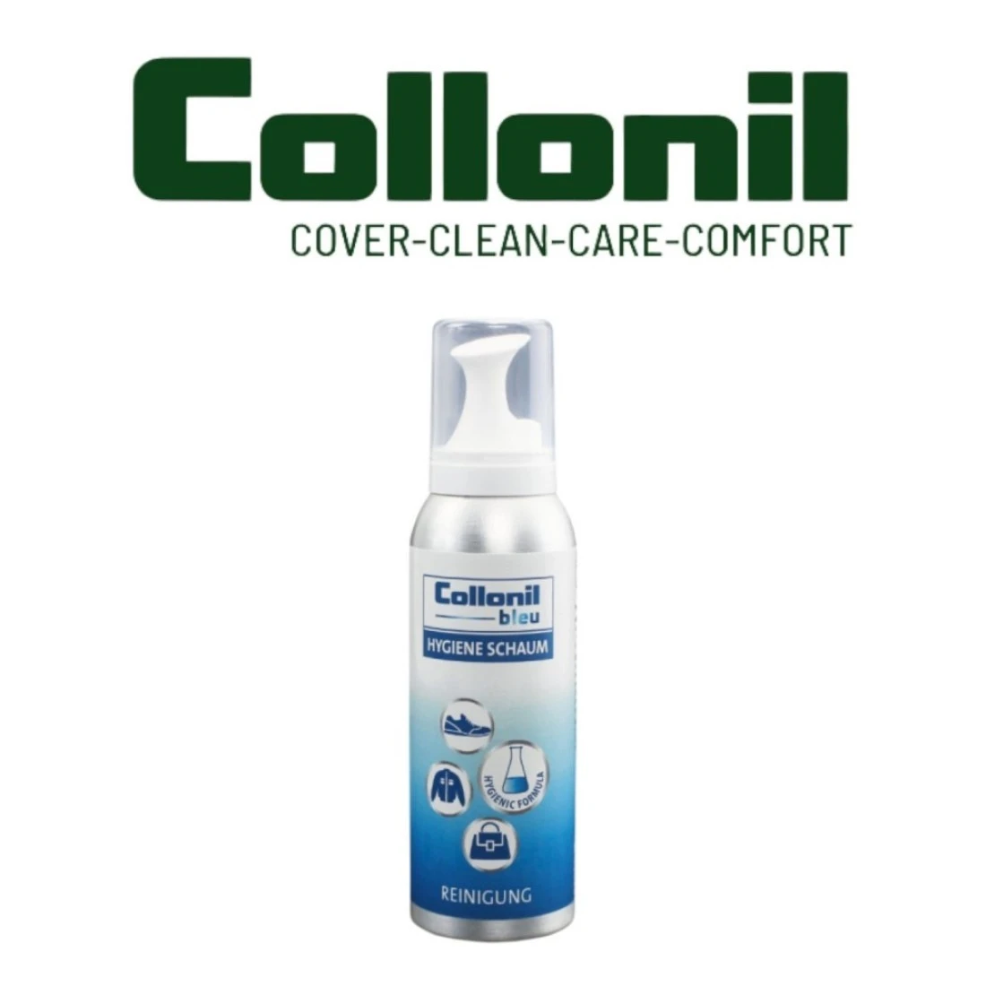 Collonil Bleu Hygiene Foam &ndash; Deep-Cleaning Foam for Leather &amp; Textiles, 125ml