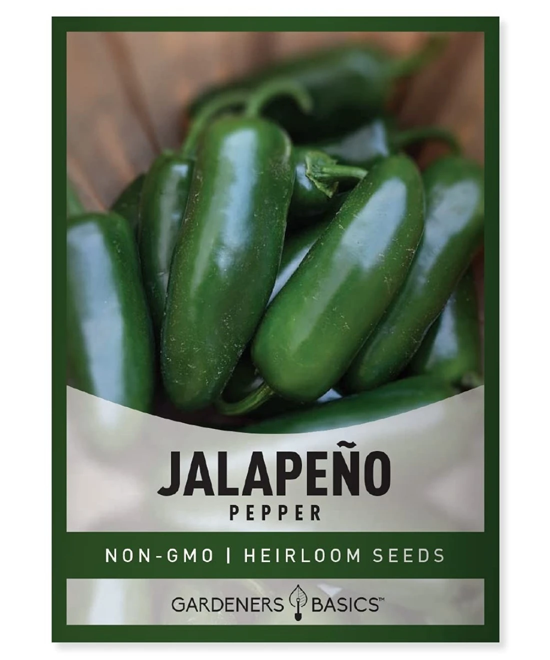 Gardeners Basics, Jalapeno Pepper Seeds for Planting Heirloom Non-GMO Jalapeno Peppers Plant Seeds for Home Garden Vegetables Makes a Great Gift for Gardeners
