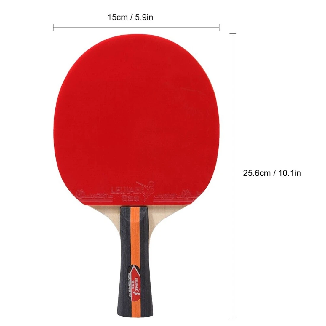 Generic-Table Tennis 2 Player Set 2 Table Tennis Bats Rackets and 3 Ping Pong Balls with Cover Bag
