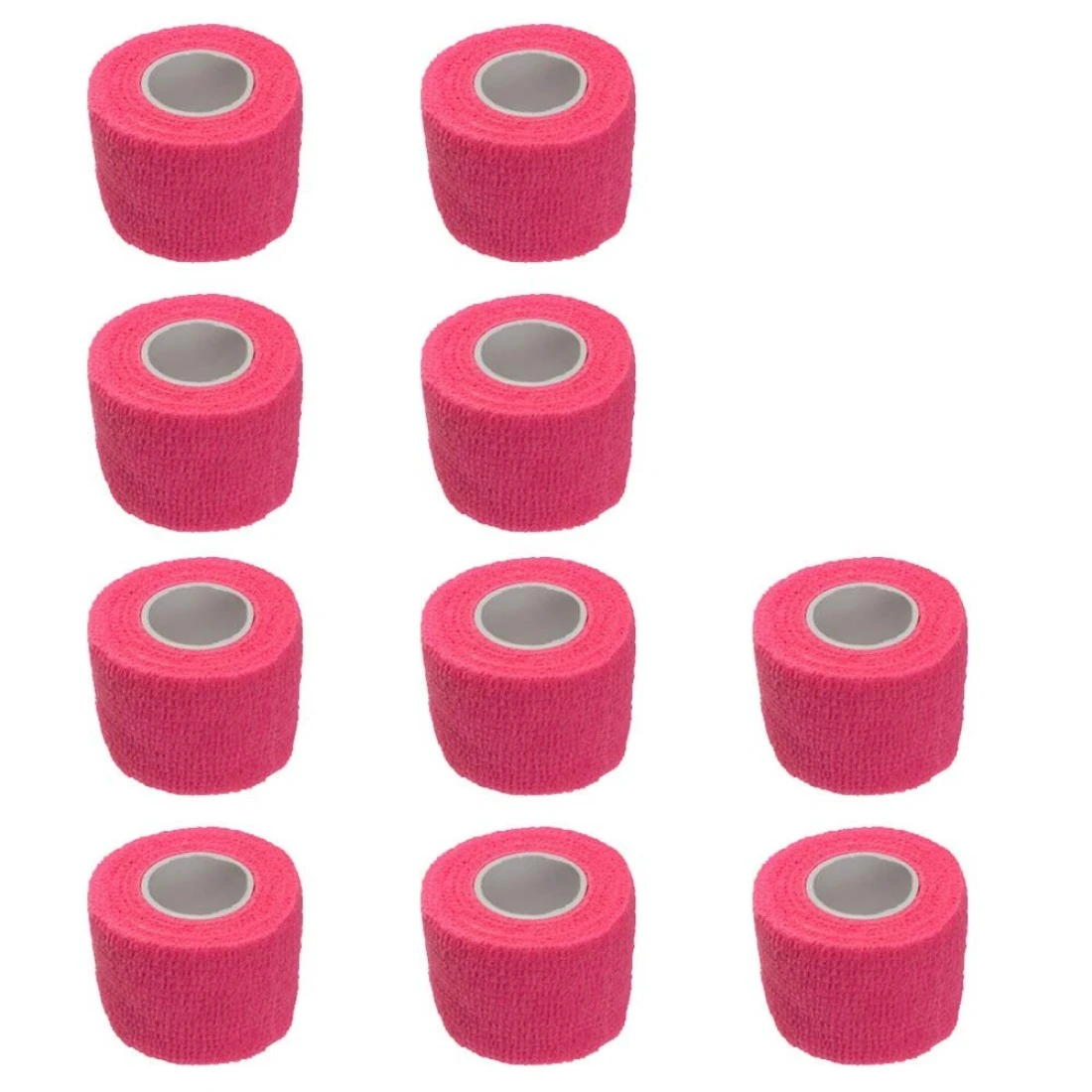 ETOPARS 10 X Self Adhesive Cohesive Wrap Bandages Strong Elastic First Aid Tape Pink for Wrist Ankle Sport 2 X 5 Yards