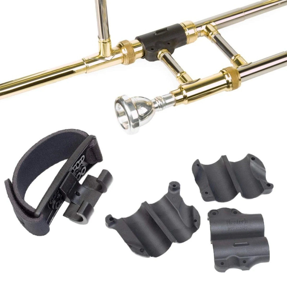 Neotech Trombone Grip Creates Custom Grip Supports Weight Trombone Hand Grips Optimal Support Marching Band Accessories Black