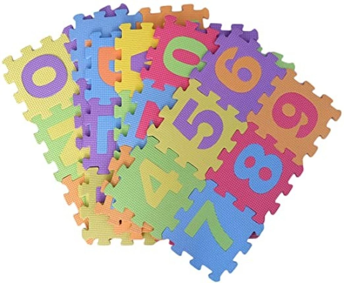 Stobok - 36 Pieces Mat Puzzle Eva Alphabet Number Foam Mat Carpet Floor Mat For Babies Kids Children