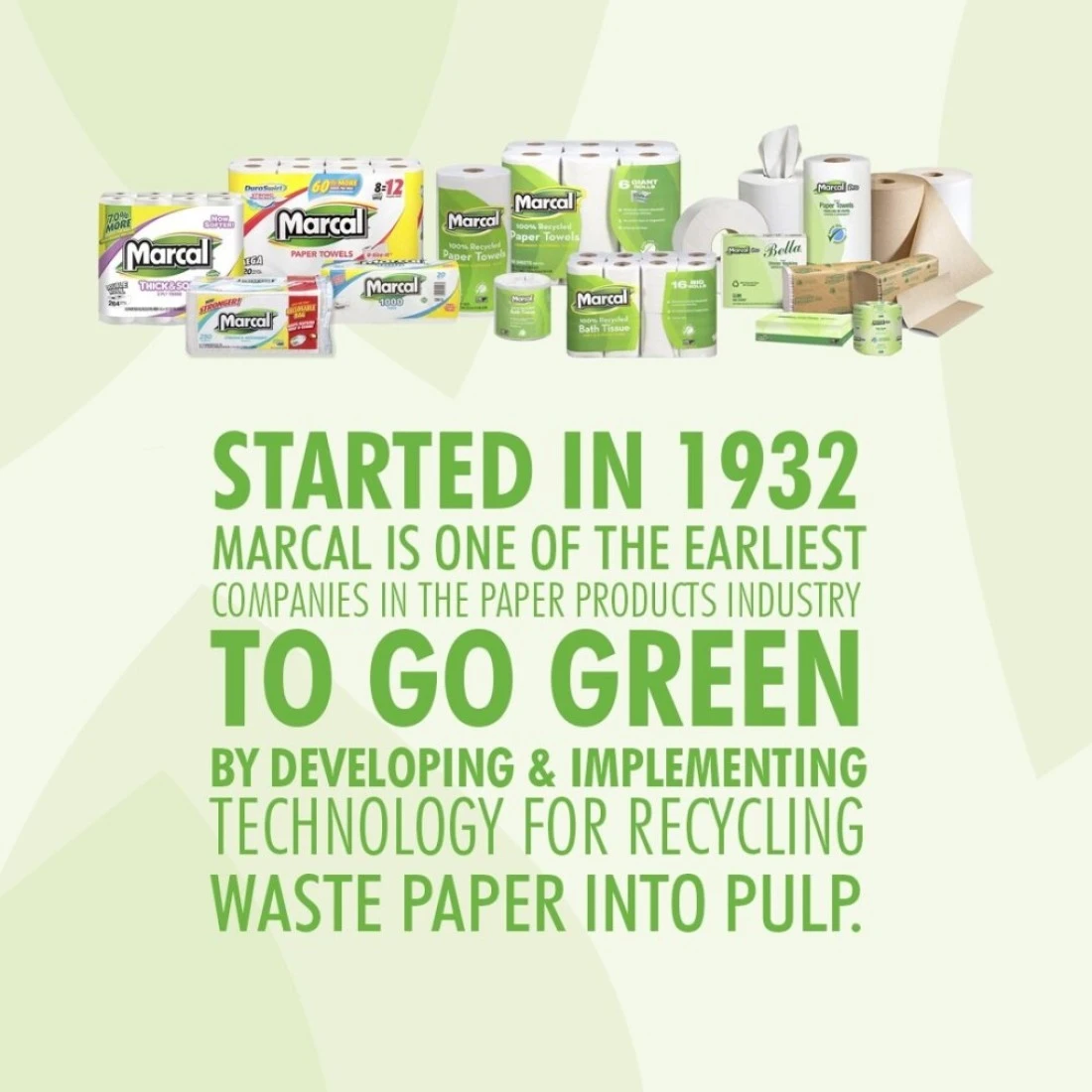 Marcal Paper Towels USizeIt Sheets 2 Ply 140 Sheets Per Roll 100 Recycled 12 Roll Out Rolls Per Case Green Seal Certified Paper Towel Rolls 06183