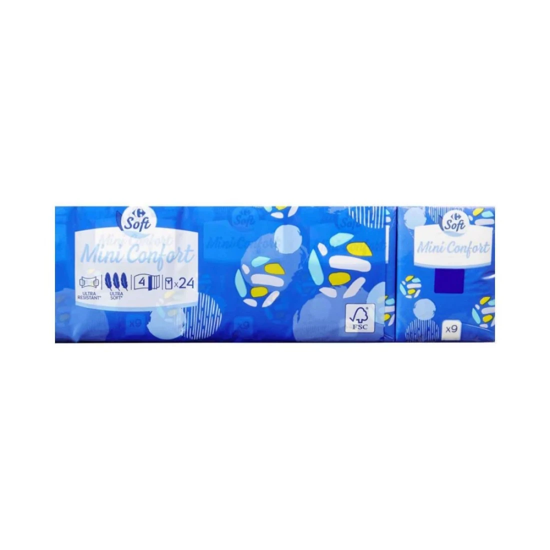Carrefour Mini Comfort Super Soft Tissues 36 Sheets Pack of 9