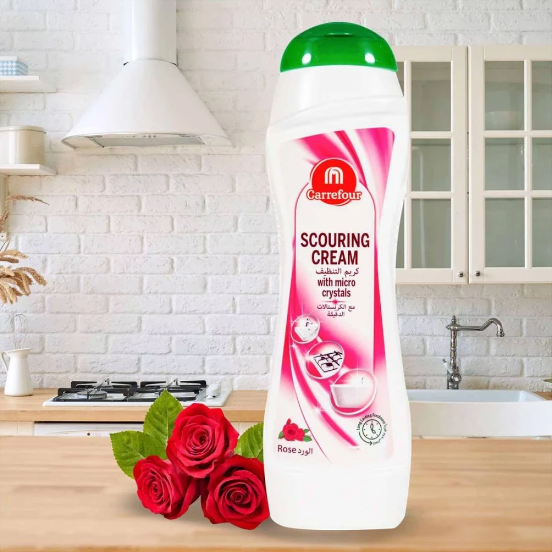 Carrefour Scouring Cream Rose 500ml
