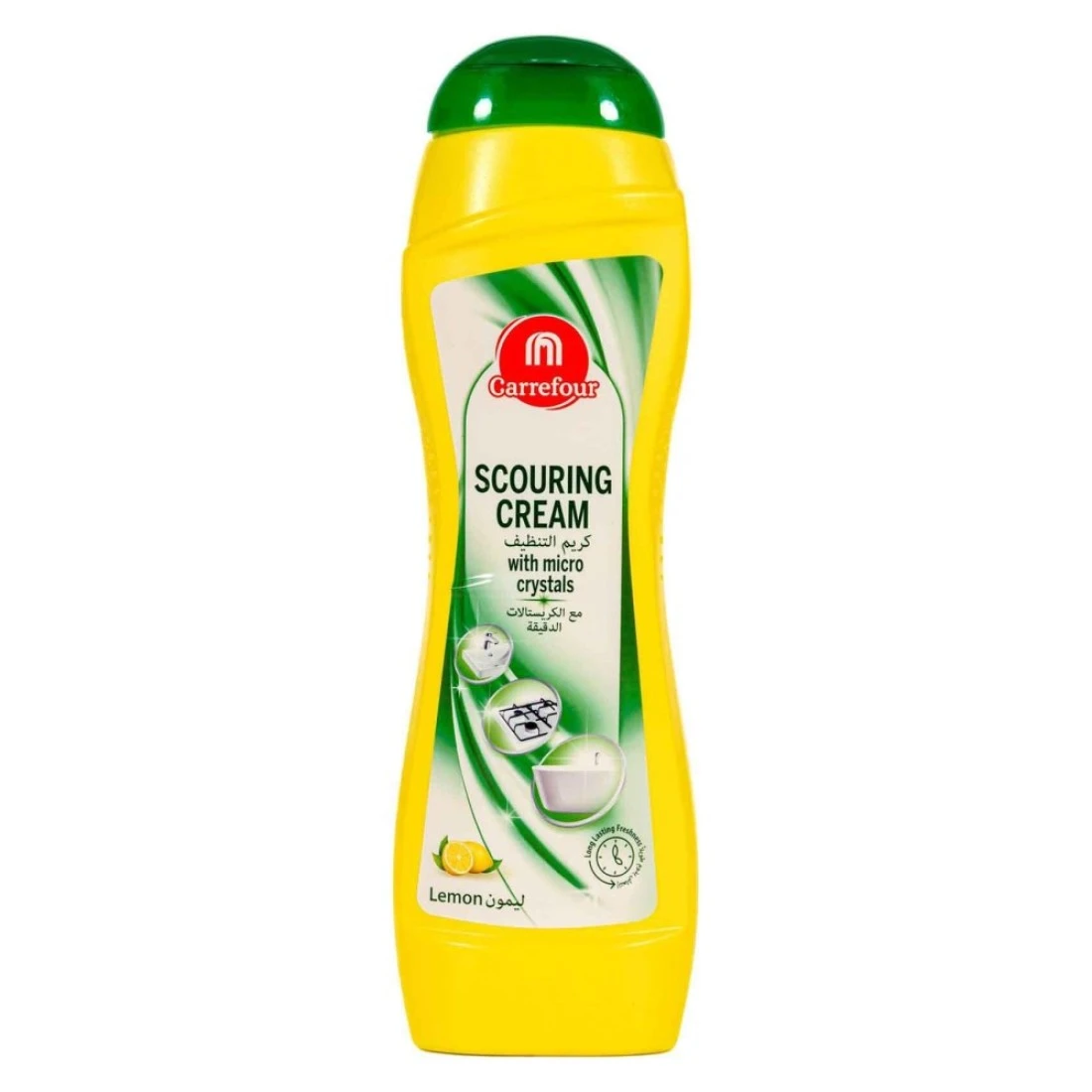 Carrefour Lemon Scouring Cream Yellow 750ml+500ml