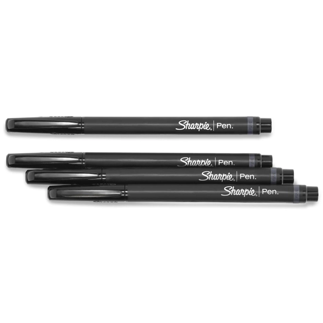 Sharpie Felt Tip Pens Fine Point 04Mm Felt Tip Markers Journaling Pens Art Markers Drawing Markers Black 4 Count