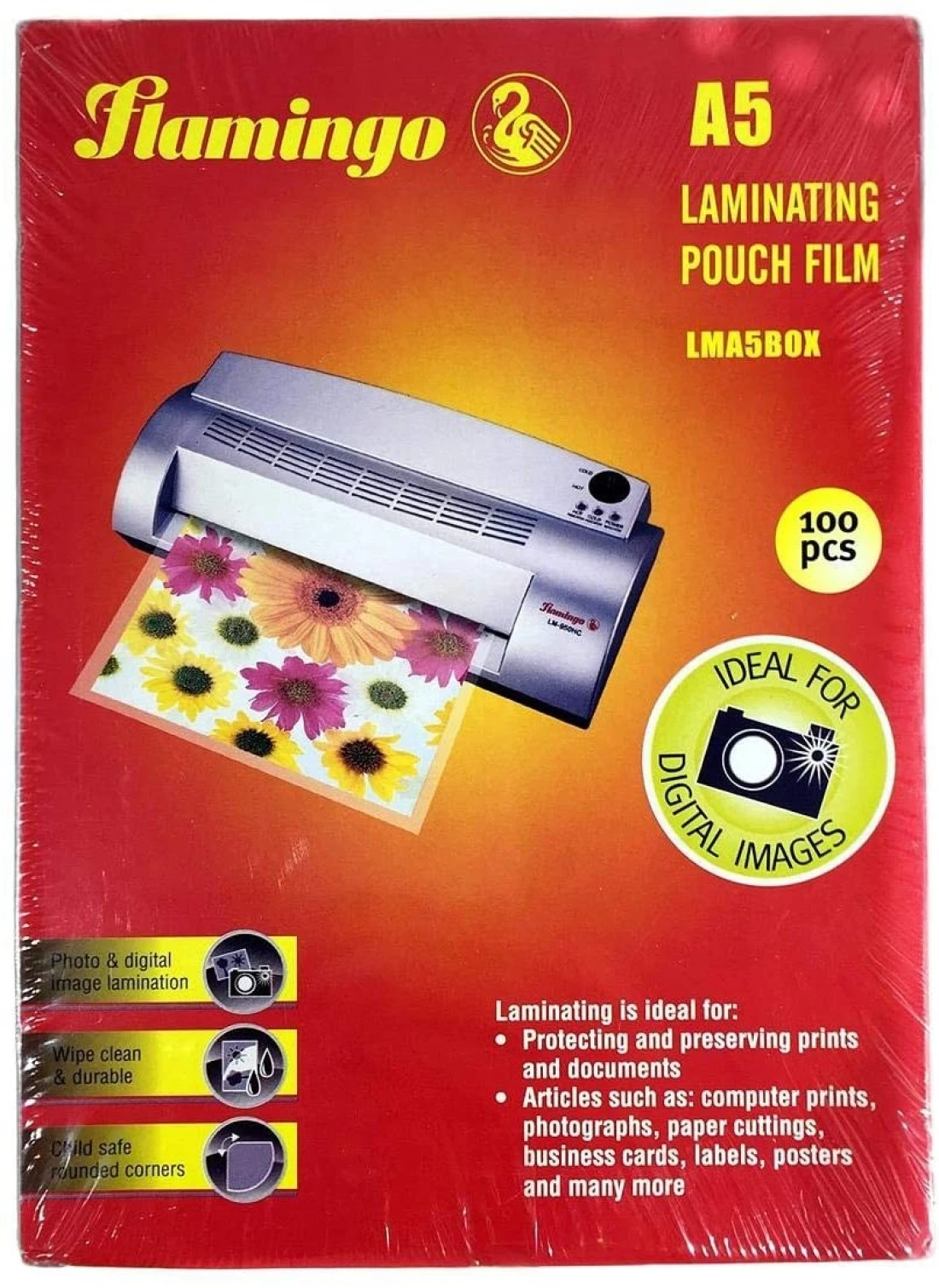 Generic Crystal Clear Laminating Pouch Film -A5 Size