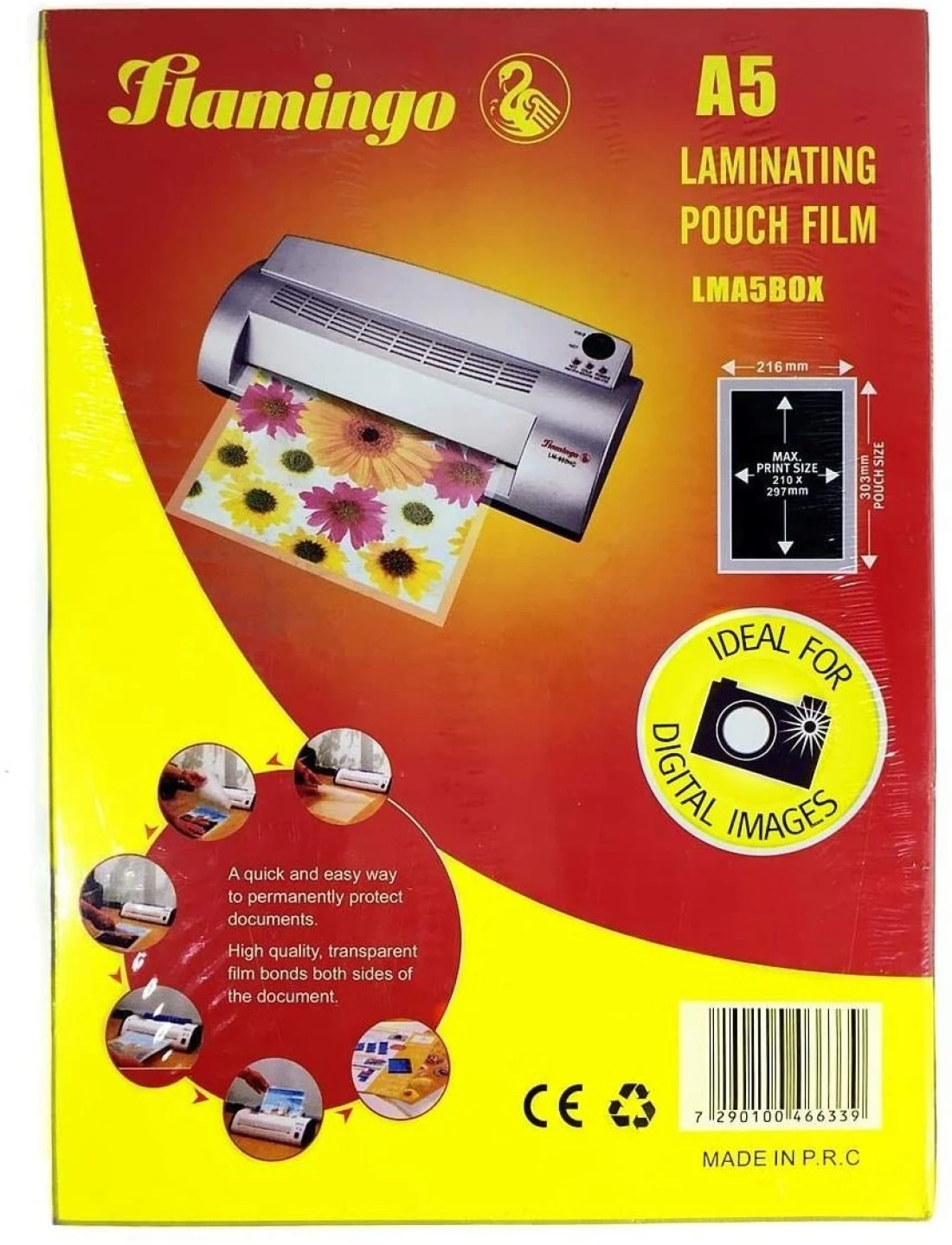 Generic Crystal Clear Laminating Pouch Film -A5 Size