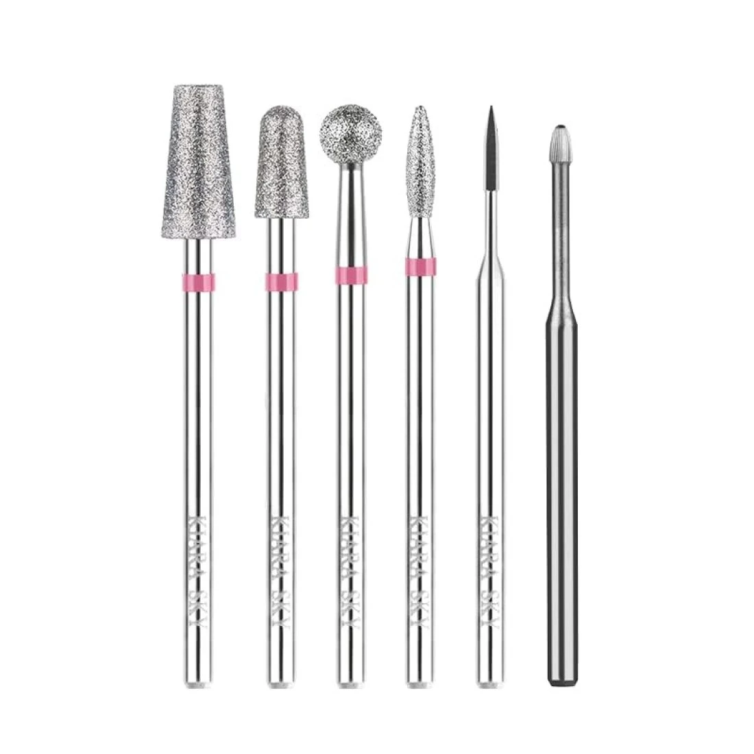 Kiara Sky Cuticle Bit and Bundle Diamond Cuticle Drill Bits Long Lasting Nail Drill Bits Professional Cleaner Tool for Under Nails Cuticle Bit Bundle