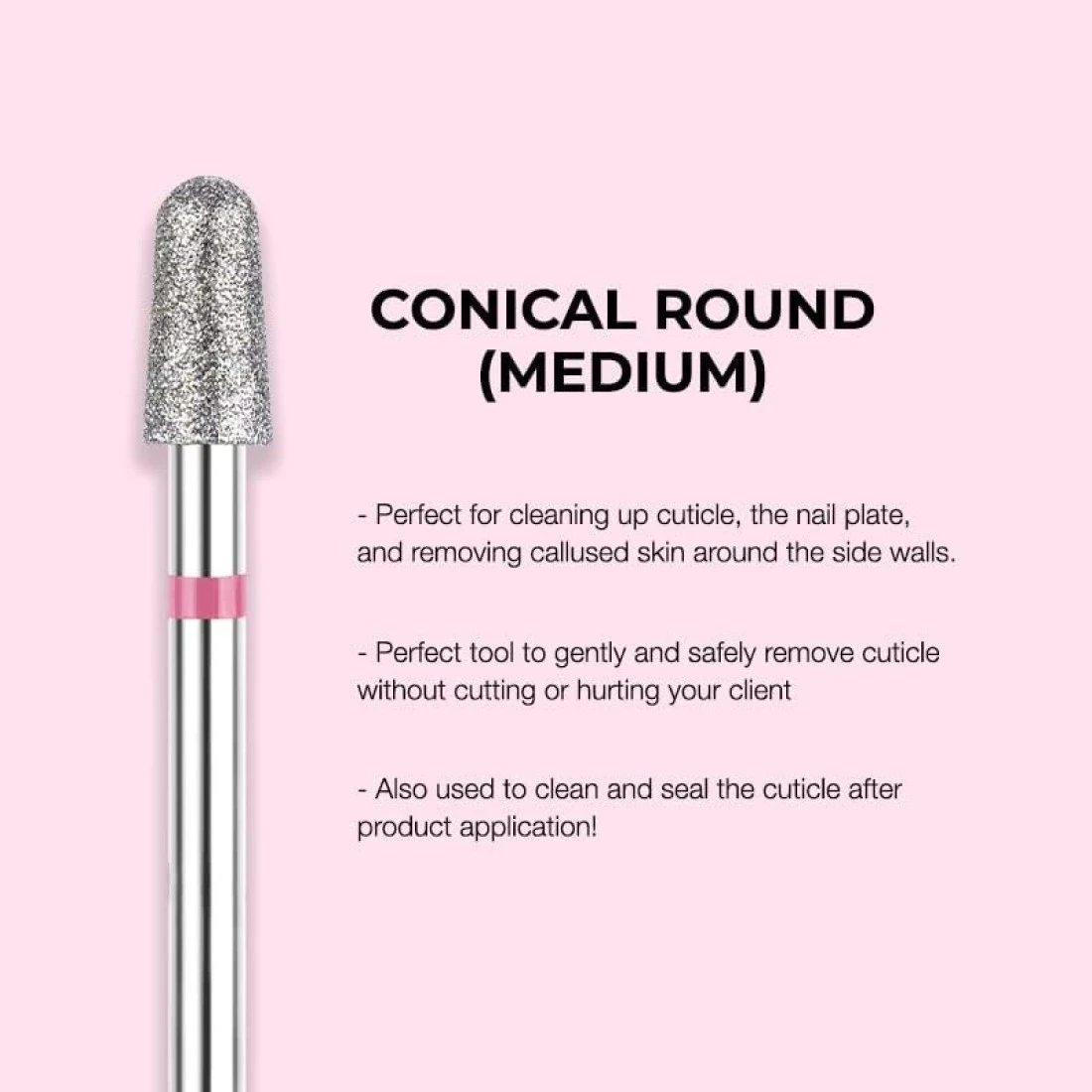 Kiara Sky Cuticle Bit and Bundle Diamond Cuticle Drill Bits Long Lasting Nail Drill Bits Professional Cleaner Tool for Under Nails Cuticle Bit Bundle