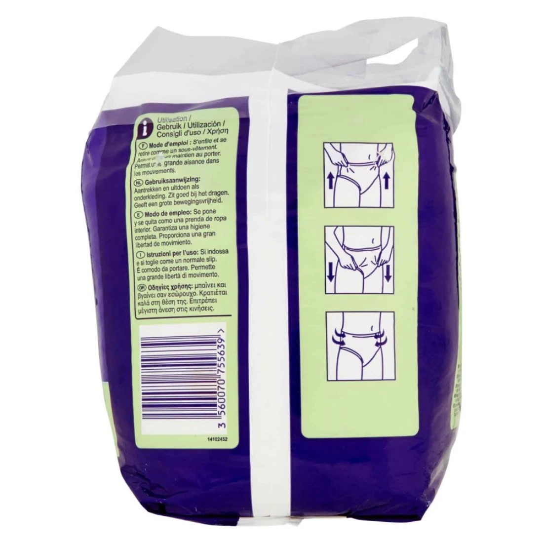 Carrefour Absodys Pants Night Adult Diaper Medium White 14 Diapers