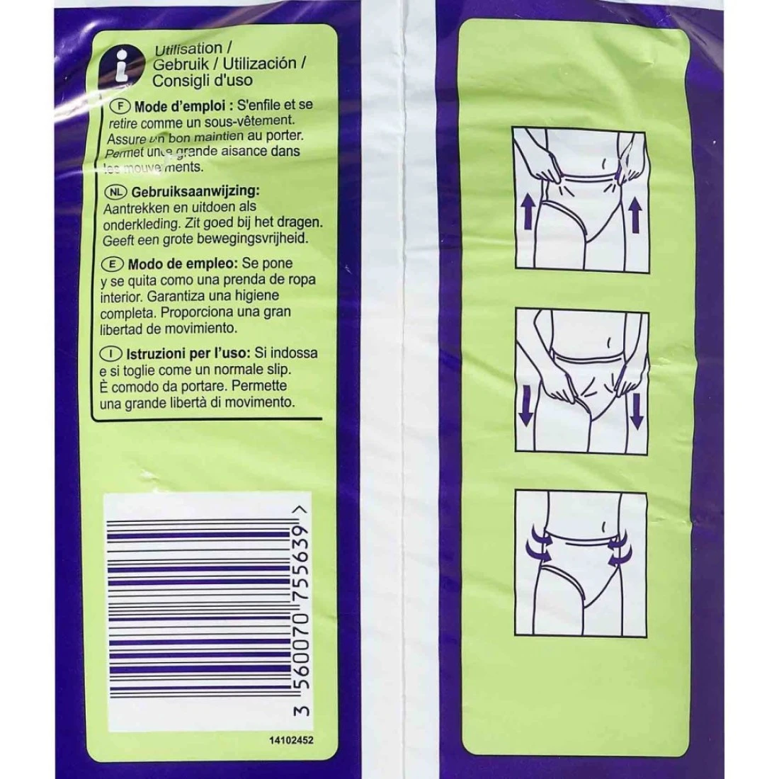 Carrefour Absodys Pants Night Adult Diaper Medium White 14 Diapers