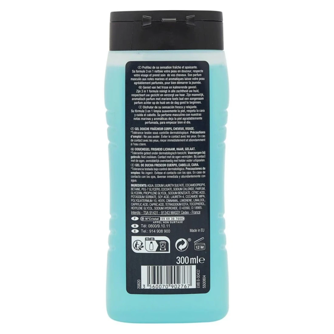 Carrefour Fresh 3-in-1 Shower Gel for Men 300ml