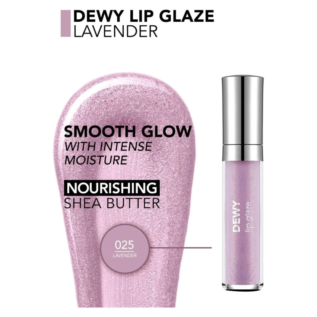 Flormar Dewy Lip Glaze Lipstick 025 Lavender