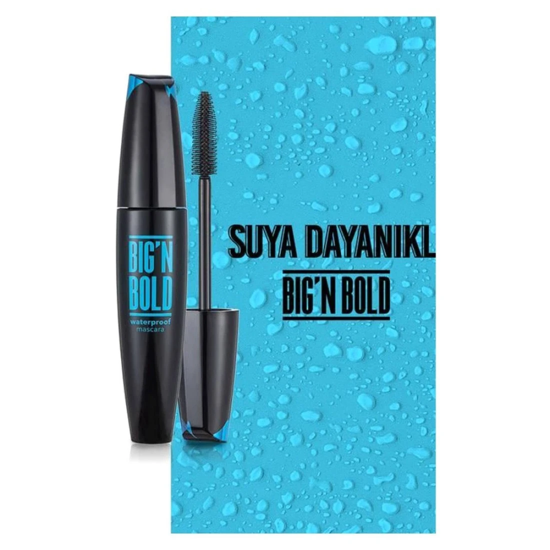 Flormar Big&#39;N Bold Waterproof Mascara 002 Black 15ml