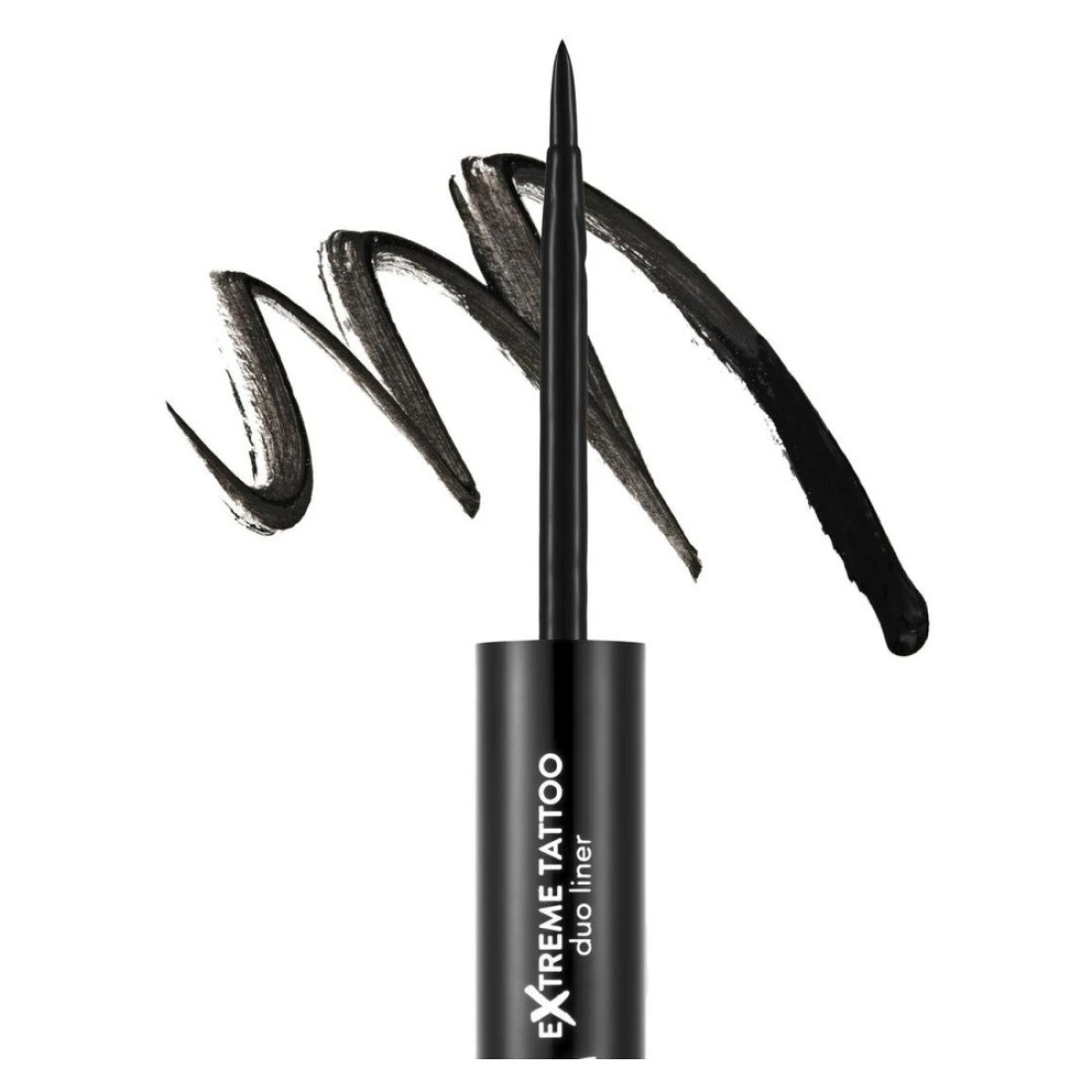 Flormar Extreme Tattoo Duo 2-in-1 Felt Tip Eyeliner and Gel Eyeliner 001 Black 2.66g
