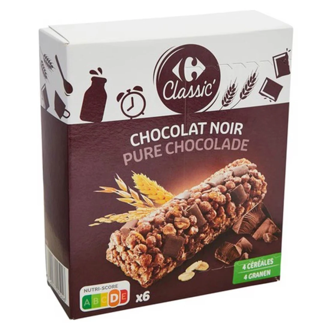 كارفور لوح شوكولاتة نوار كلاسيك بيور شوكولاتة 125غرام