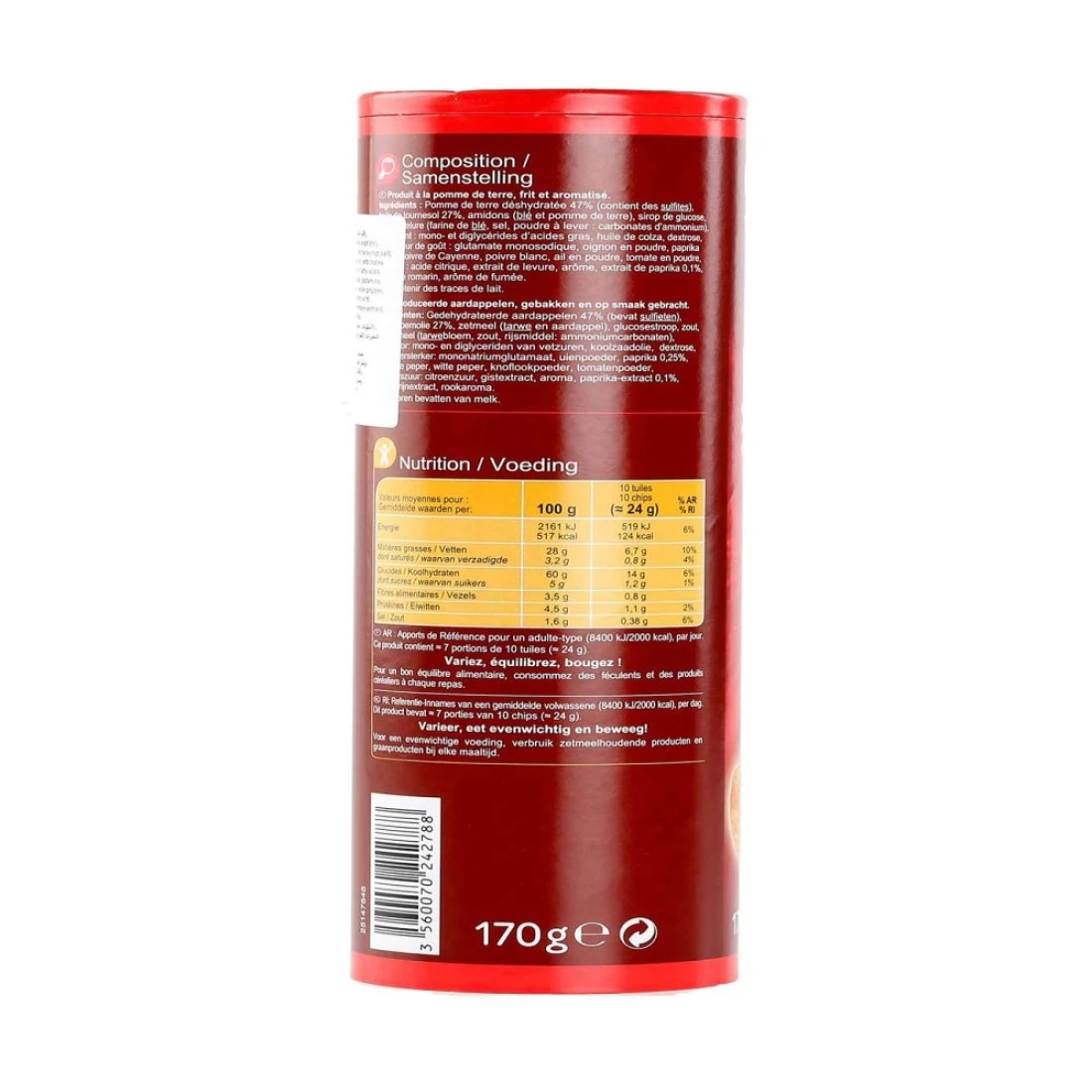 Carrefour Paprika Chips 170g