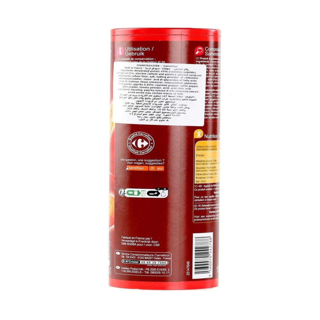 Carrefour Paprika Chips 170g