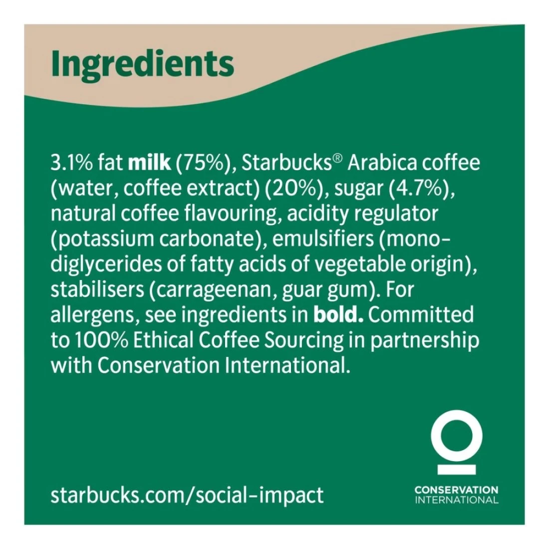 Starbucks Caffe Latte Coffee Drink, 220ml