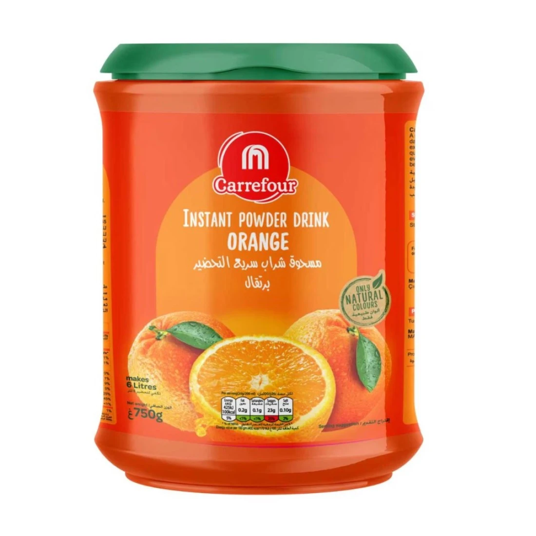 Carrefour Powder Drinks Orange 750g