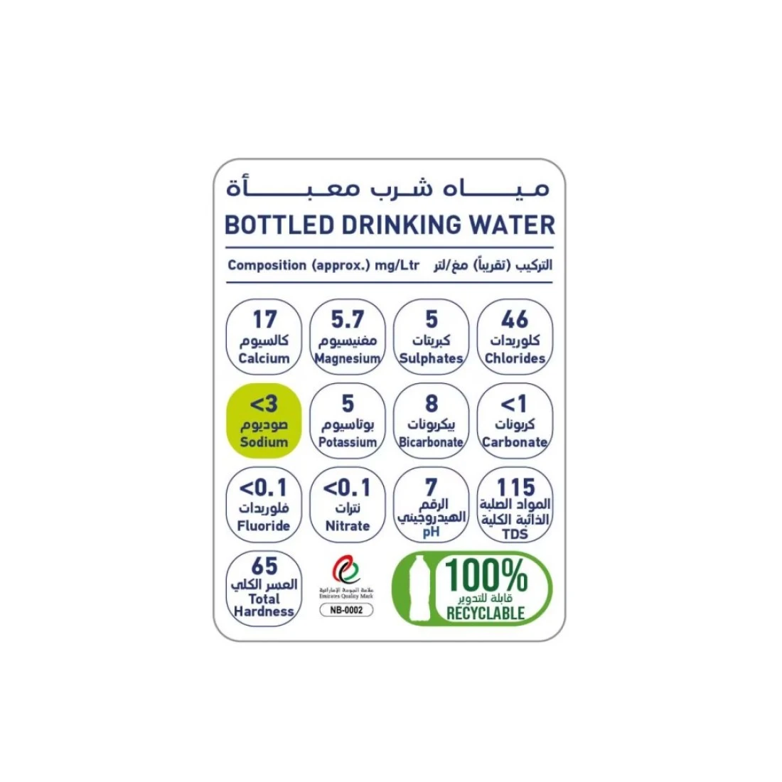 Oasis Mineral Drinking Water 500ml