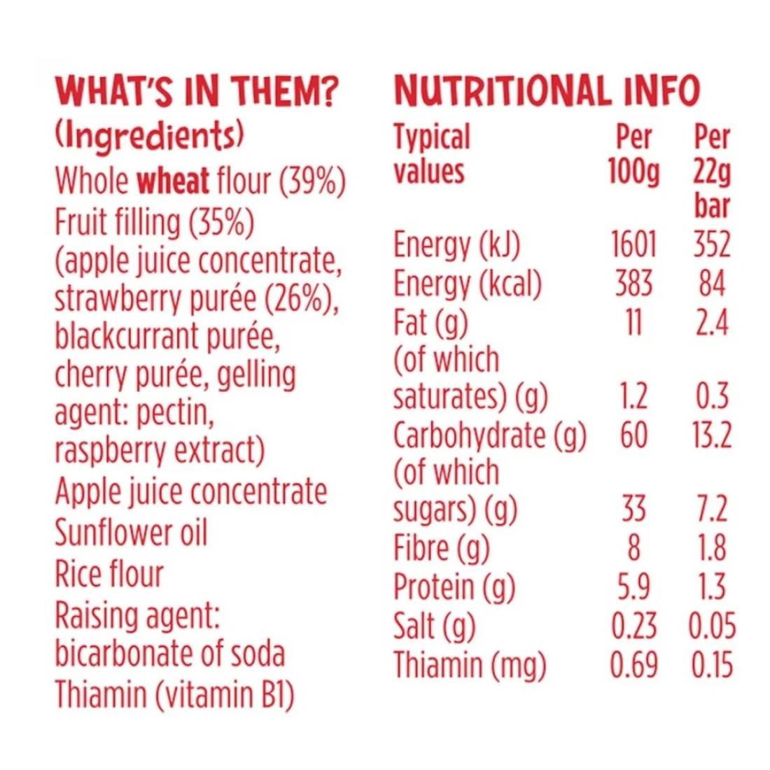 Kiddylicious Strawberry Fruity Bakes 132g