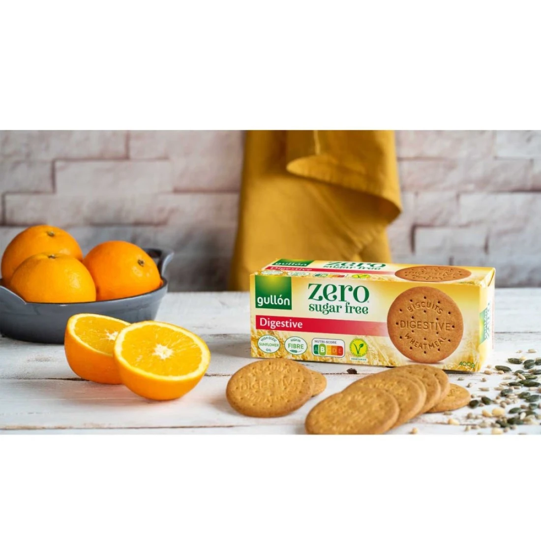 Gullon Diet Nature Sugar Free Digestive Biscuits, 400g